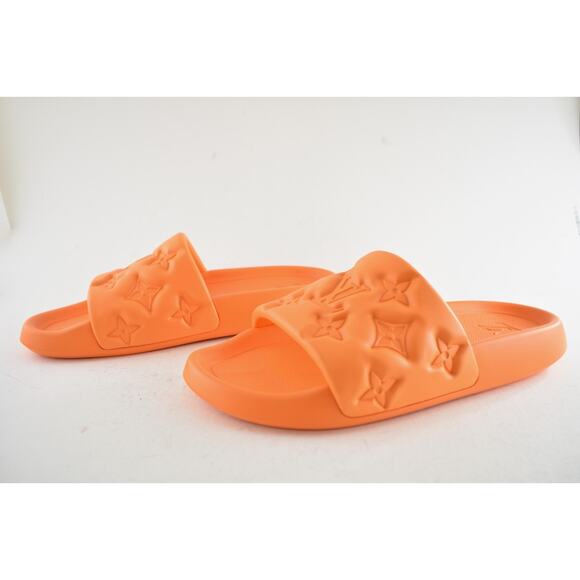 Louis Vuitton Waterfront Mule Bubble Monogram Orange Slide Sandal UK 9 US 10 11 - Picture 11 of 13
